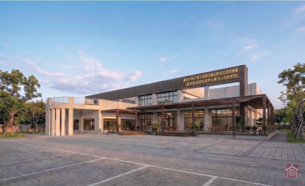 台南六甲鶴稻町綜合長照機構建築設計圖。（圖片來源/龔威華）