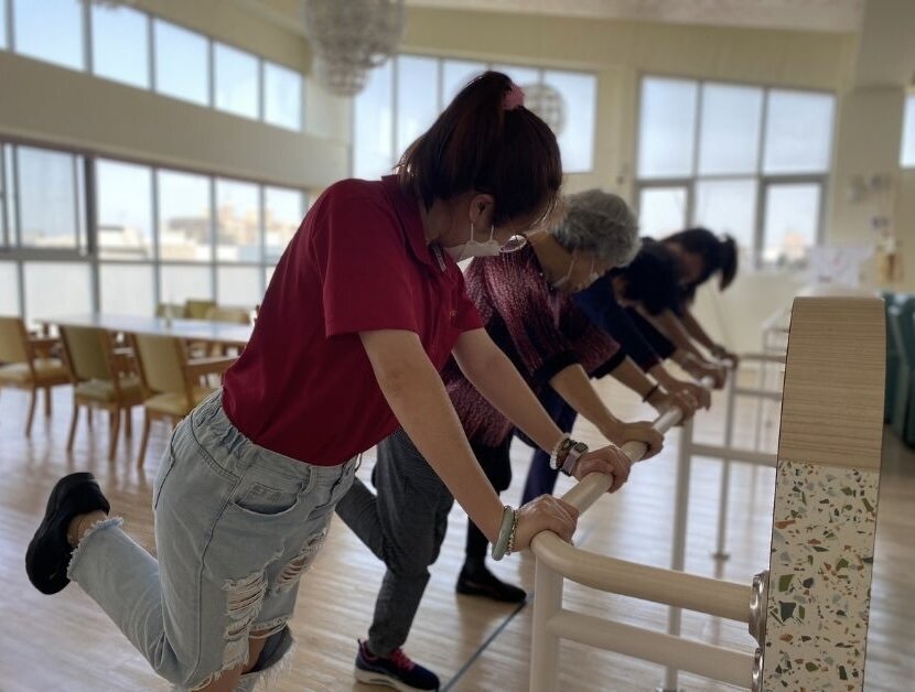 彰化一處日照內，正在做團體復能訓練。（圖片來源/彰化縣衛生局）