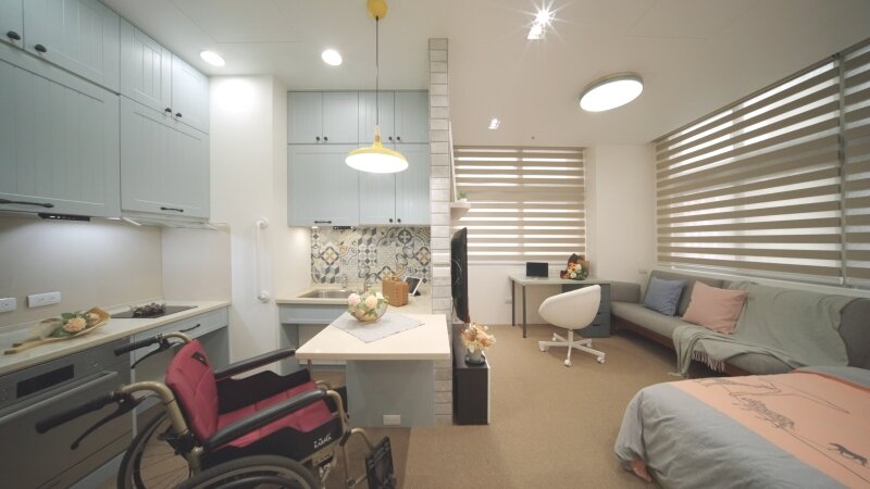 若晨室內設計規劃裝修適老住宅，讓銀髮族在家過安全舒適且質感兼具的生活。(圖片來源/若晨室內裝修)