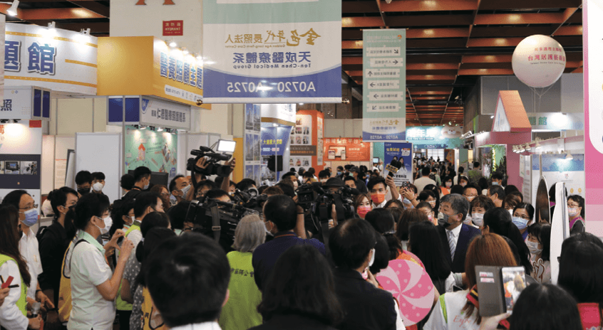 「2022 The Cares Taipei第三屆台北國際照顧科技應用展」為期三天的展覽，總計吸引近3萬人次參觀展覽。(圖片來源/侒可傳媒)