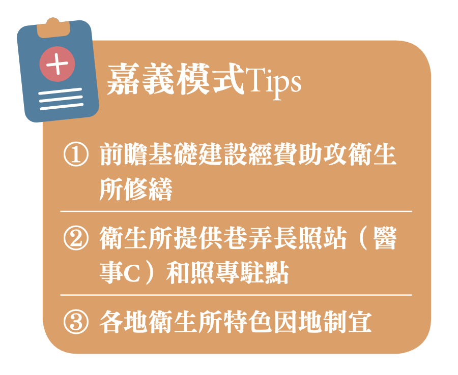 衛生所跨長照-嘉義tips