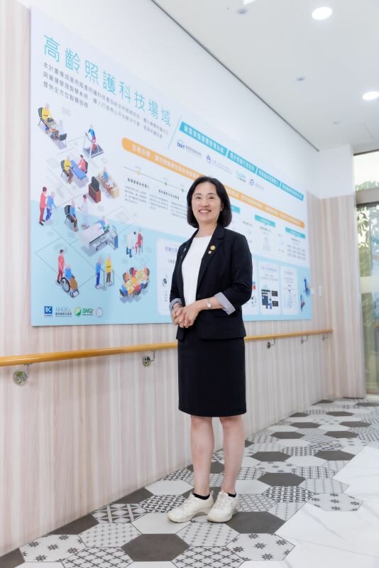 國泰長照機構與經濟部產業技術司、金屬工業研究發展中心合作，運用AI、IoT技術打造高齡照護科技場域。(攝影/王永村)