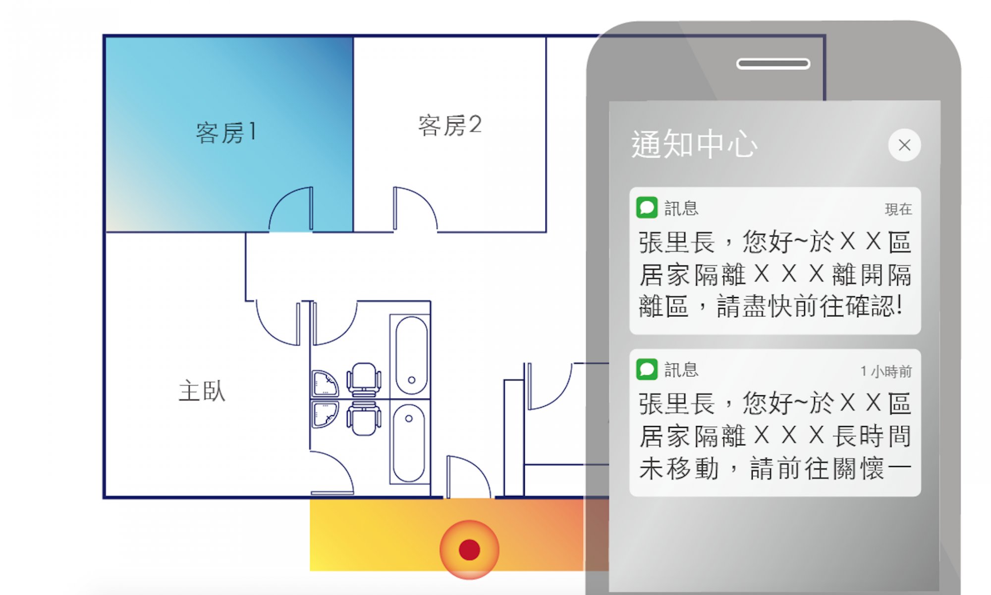 協助追蹤居家隔離者  天奕科技推精準定位與通報系統